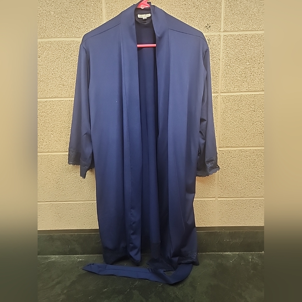 LEISURE LAND NAVY BLUE SIZE Small/medium Polyester/spandex ROBE   #136332